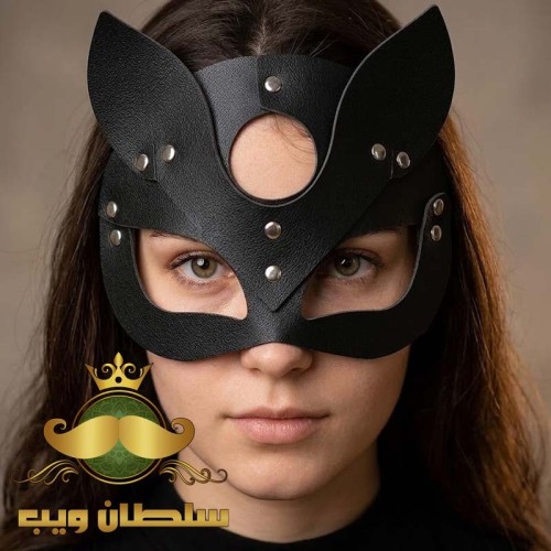 قناع القطة الجلدي الفاخر | أطقم كلبشات أنيقة