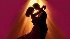 العناق بين الزوجين