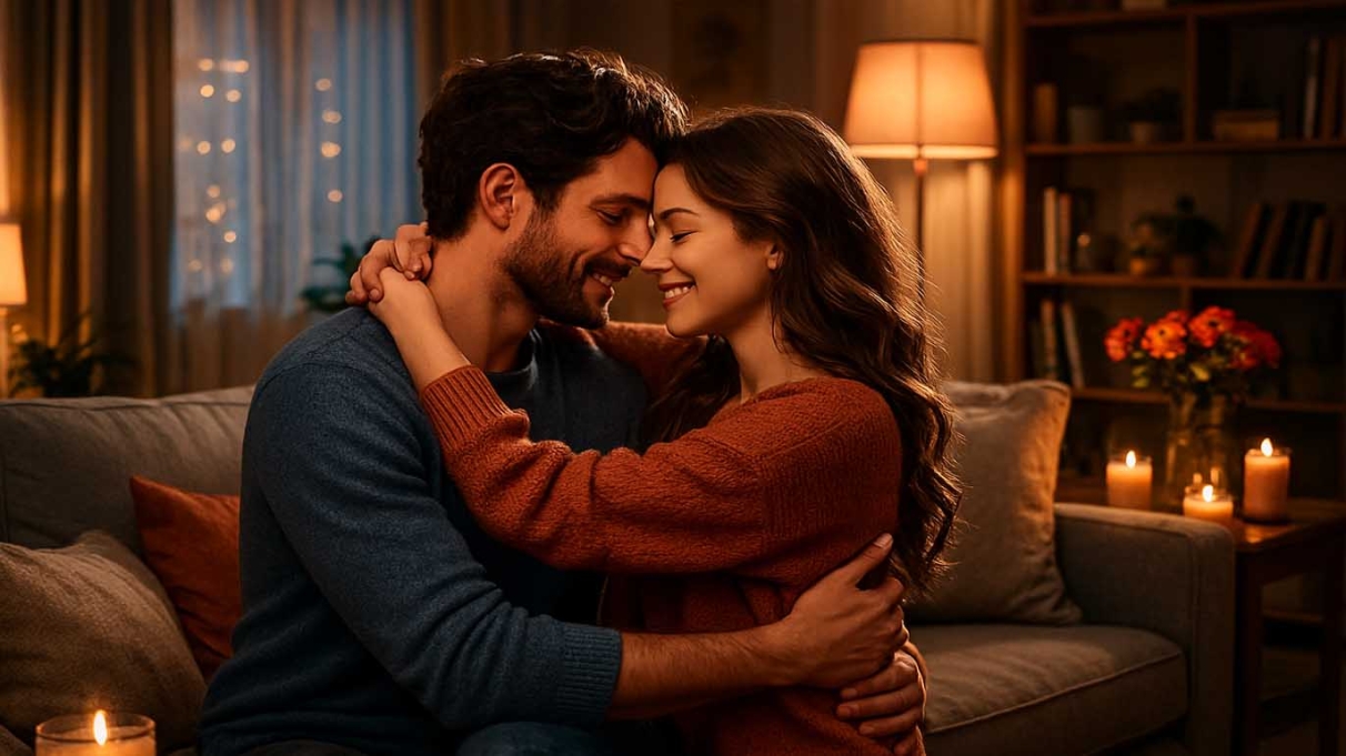 فن الجلوس في حضن الزوج